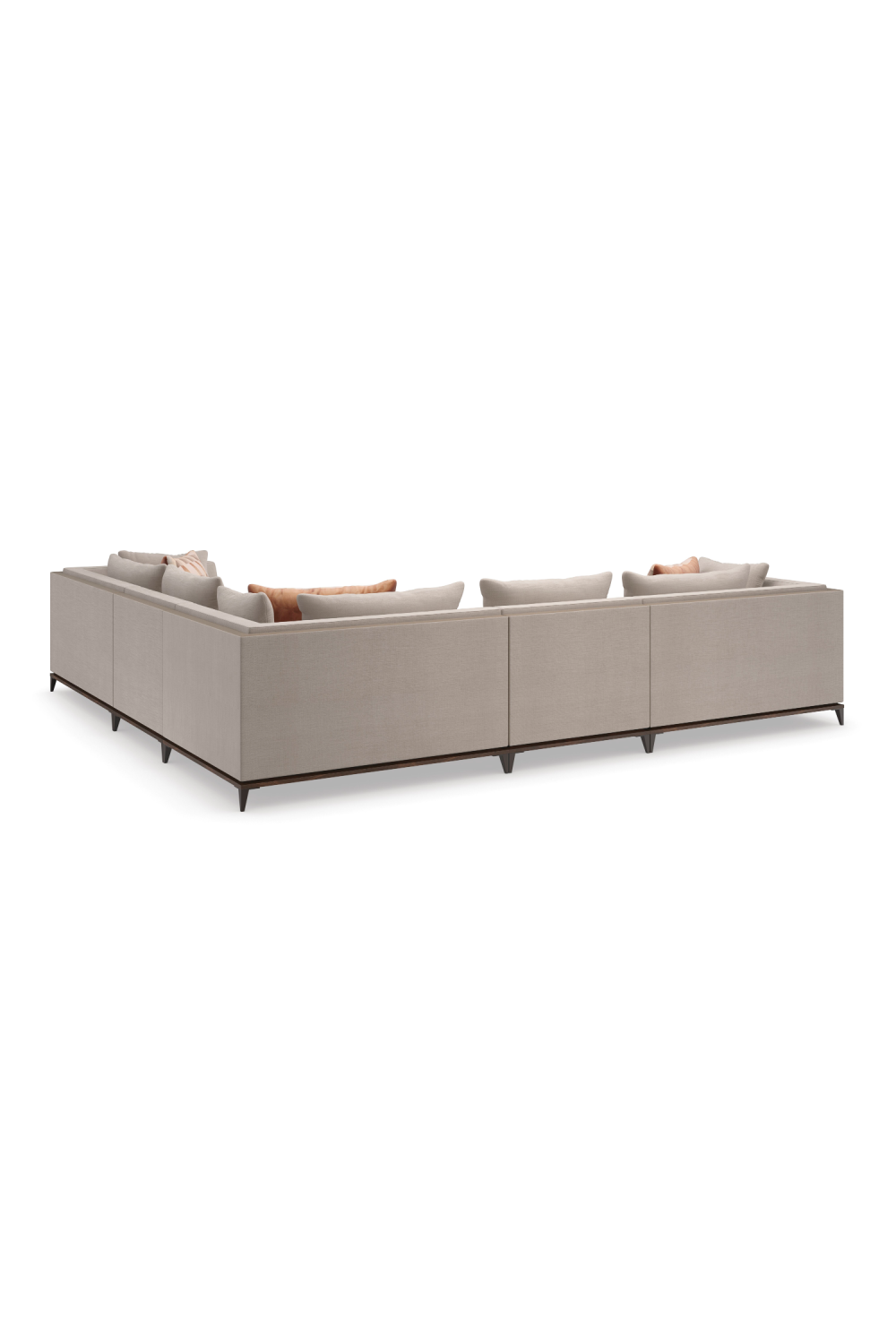 Taupe Modern Sectional Sofa | Caracole Archipelago | Oroa.com