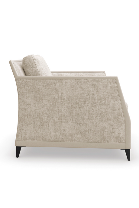 Beige Chenille Lounge Chair | Caracole Limitless | Oroa.com