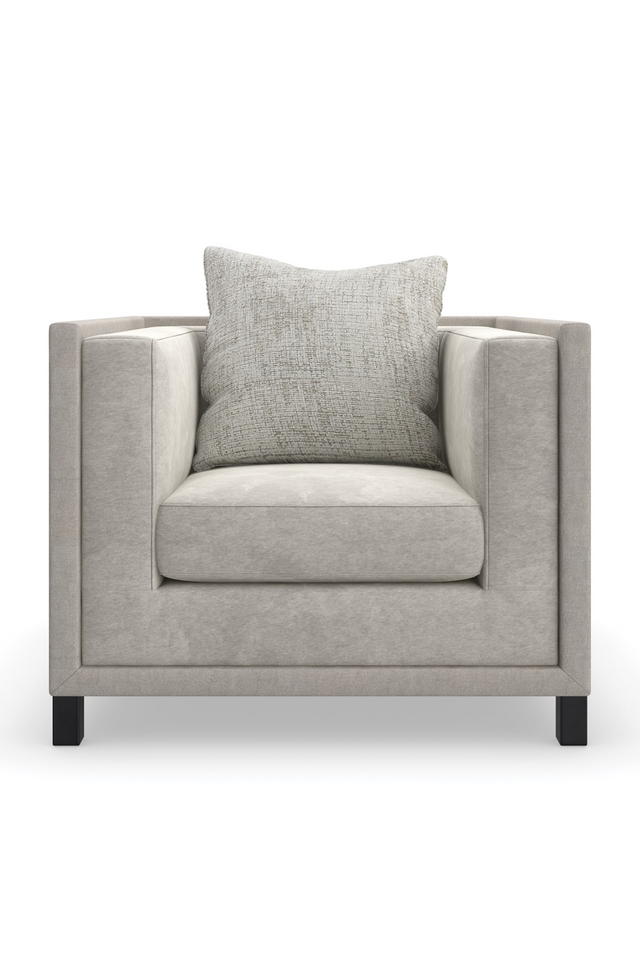 Light Gray Lounge Chair | Caracole Tuxedo | Oroa.com