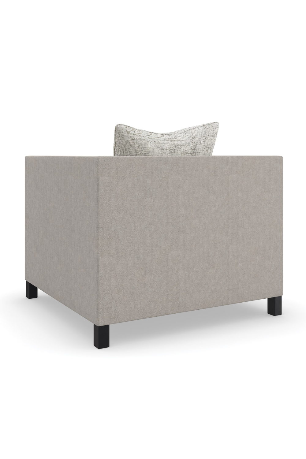 Light Gray Lounge Chair | Caracole Tuxedo | Oroatrade.com