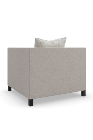 Light Gray Lounge Chair | Caracole Tuxedo | Oroatrade.com