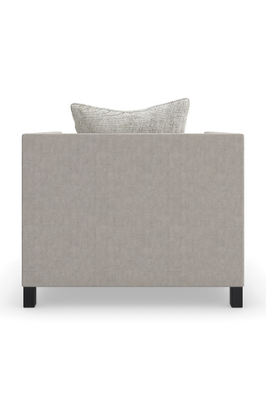 Light Gray Lounge Chair | Caracole Tuxedo | Oroa.com