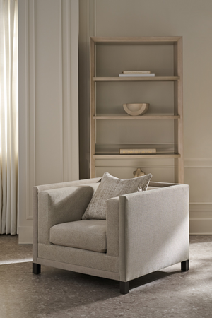 Light Gray Lounge Chair | Caracole Tuxedo | Oroa.com