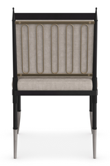 Beige Linen Buttoned Chair | Caracole Athena | Oroa.com