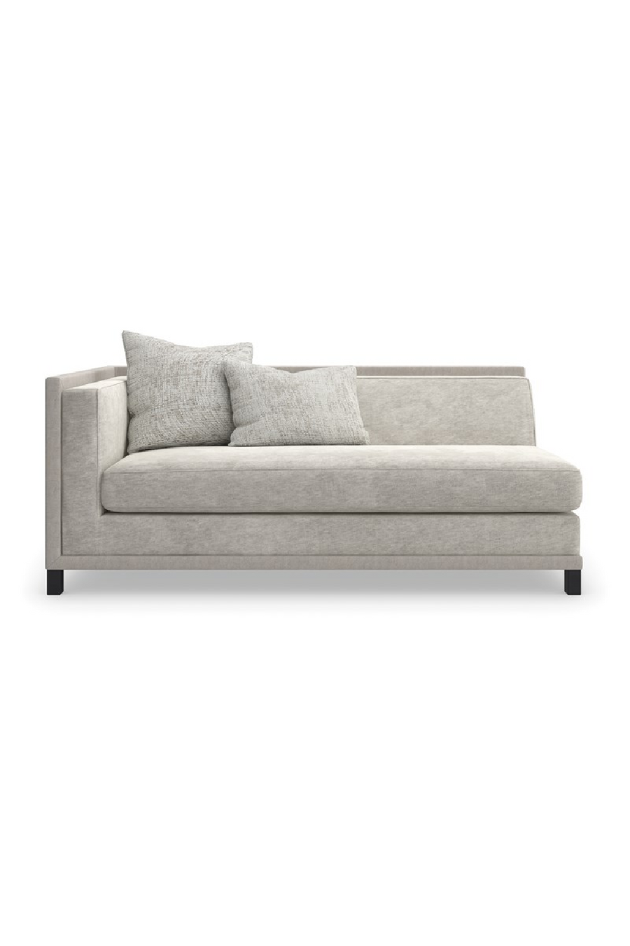 Large sofa in light gray fabric