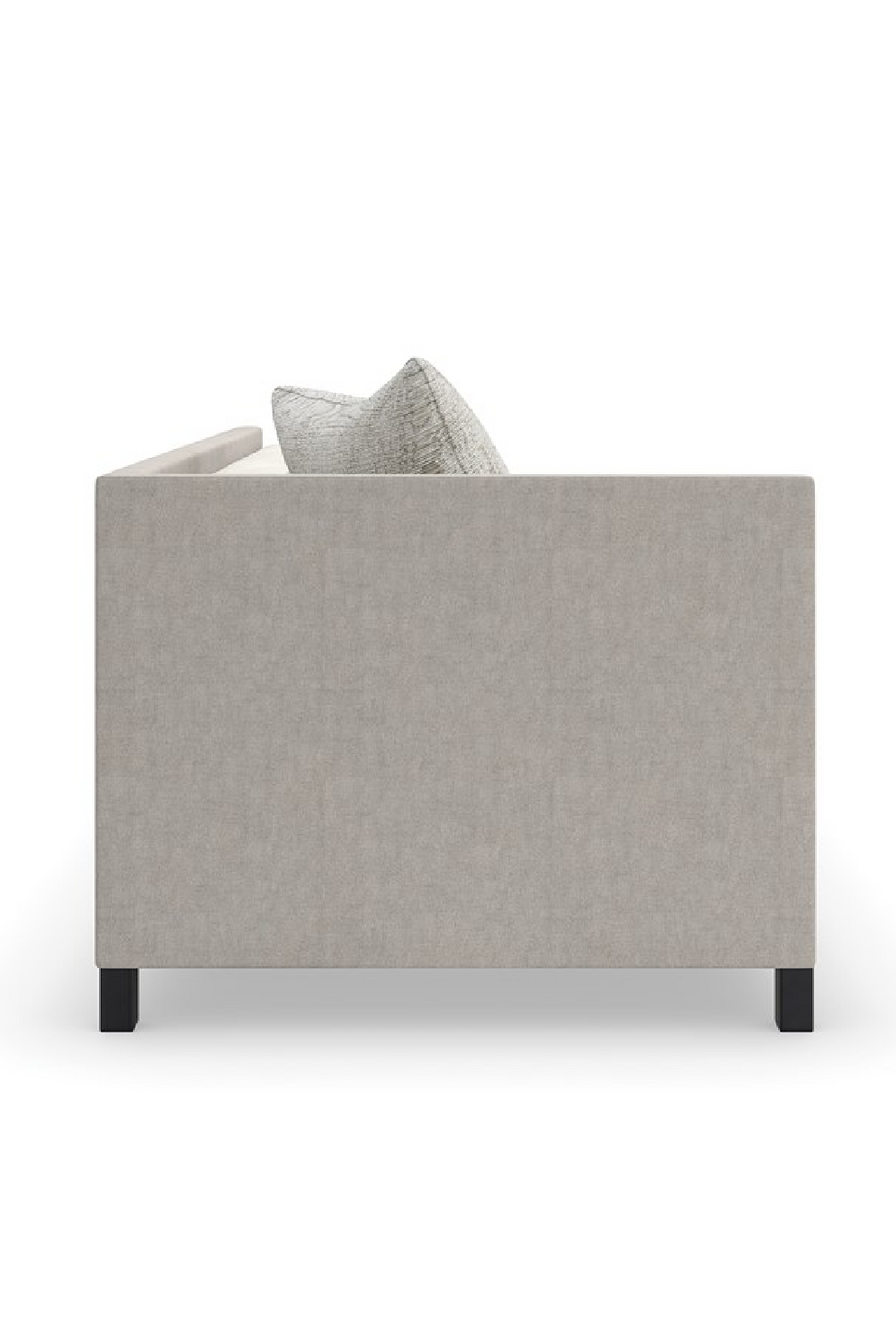 Back view of couch with single pillow