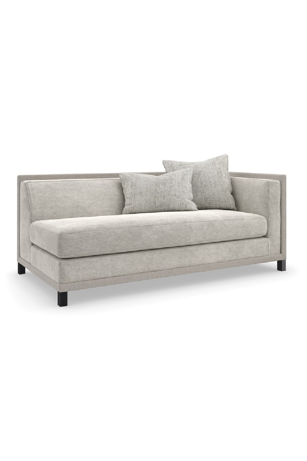 Light Gray Sectional Chair | Caracole Tuxedo | Oroa.com