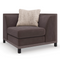 Brown Upholstered Sectional Chair | Caracole Tuxedo | Oroa.com