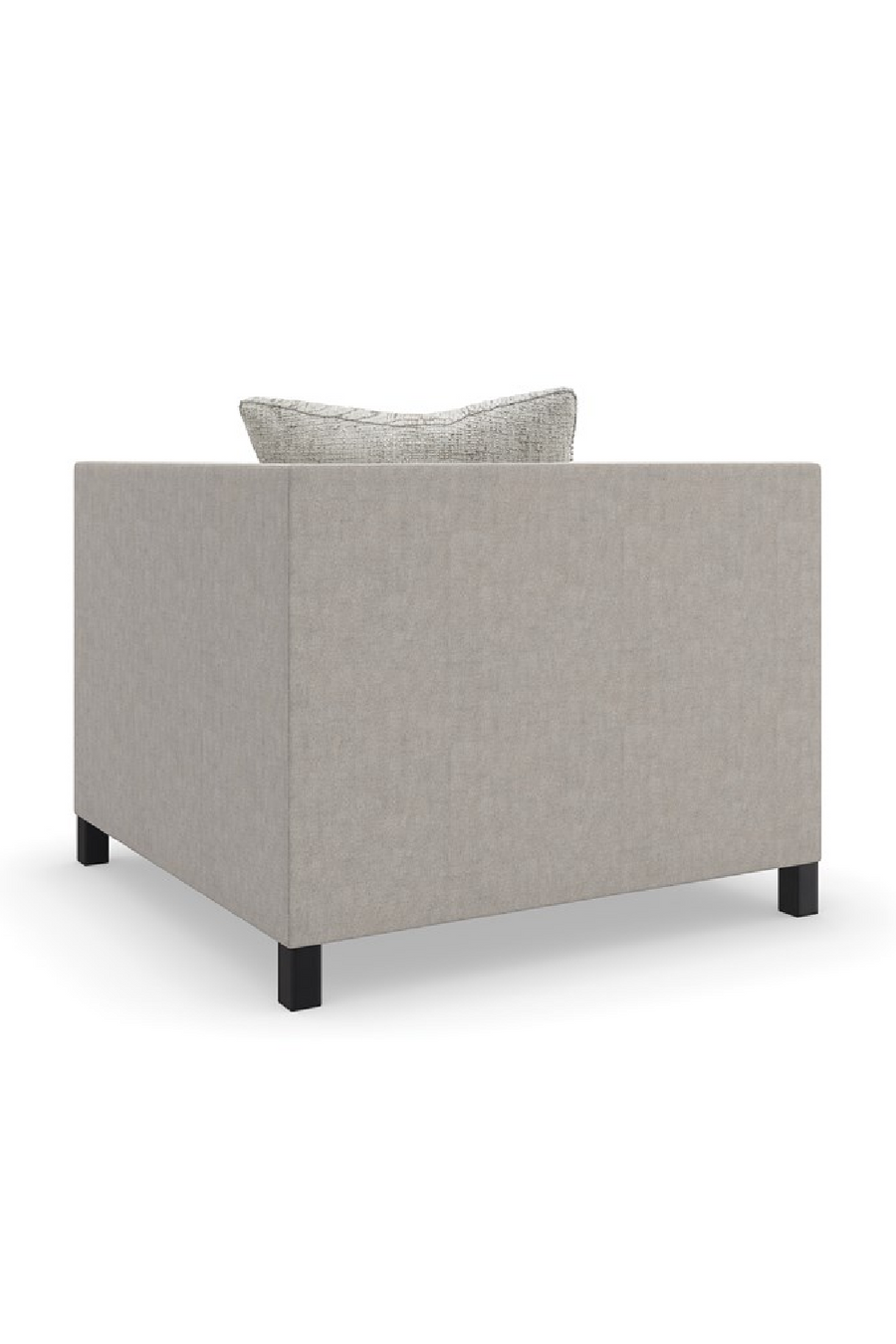 Rear view of couch with visible back