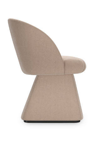 Taupe Velvet Swivel Chair | Caracole Vuelta | Oroa.com