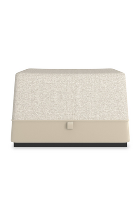 Gray Tweed Ottoman | Caracole Et Voila | Oroa.com