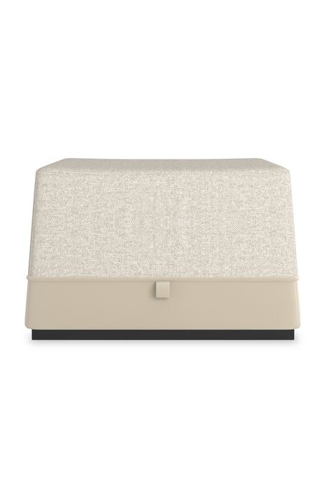 Gray Tweed Ottoman | Caracole Et Voila | Oroa.com