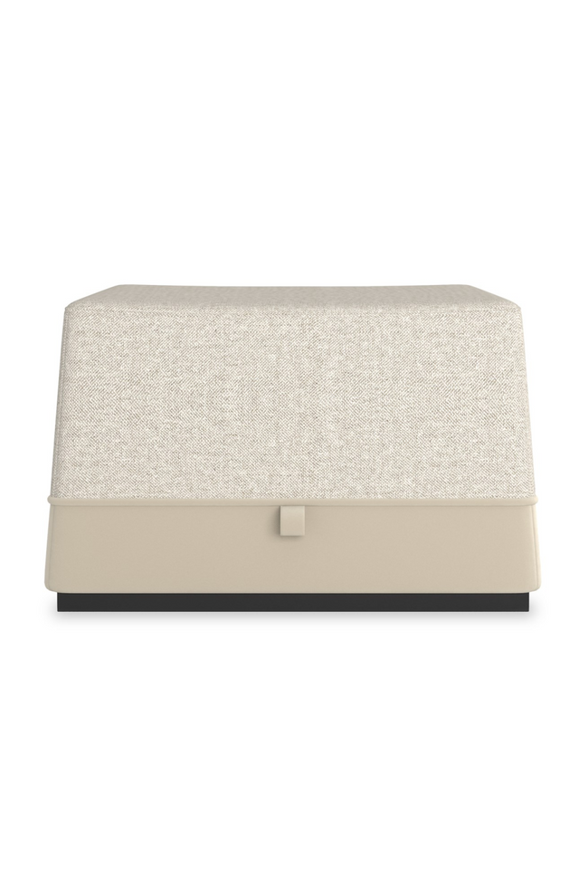 Gray Tweed Ottoman | Caracole Et Voila | Oroa.com