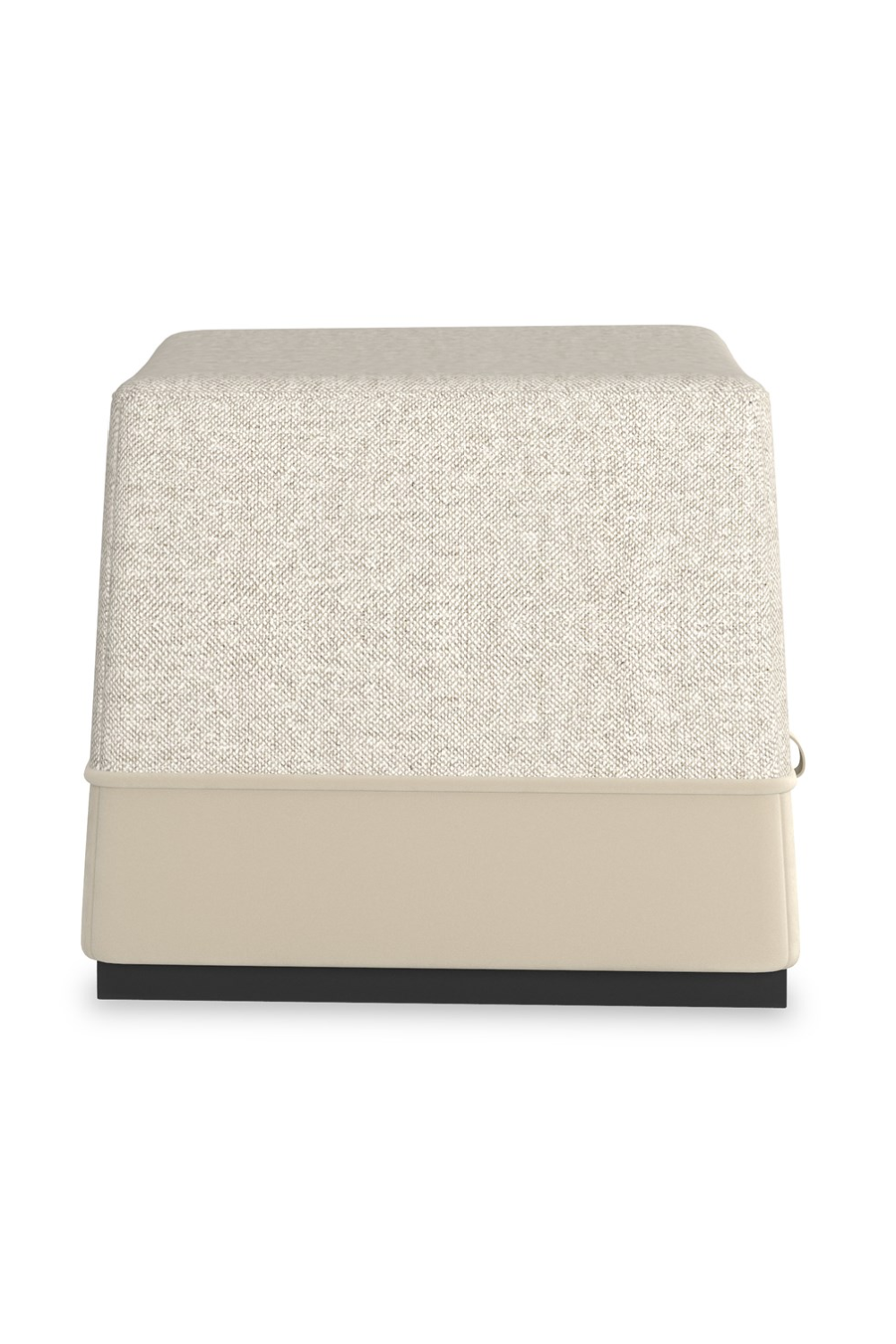 Gray Tweed Ottoman | Caracole Et Voila | Oroa.com
