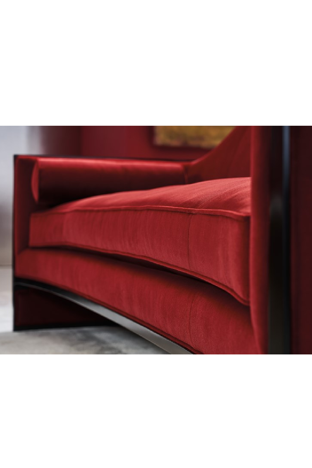 Velvet Angular Sofa | Caracole The Cat's Meow | Oroa.com