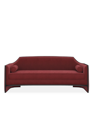 Velvet Angular Sofa | Caracole The Cat's Meow | Oroa.com