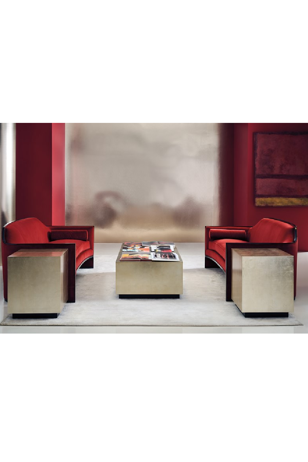 Velvet Angular Sofa | Caracole The Cat's Meow | Oroa.com