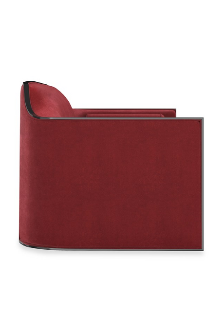 Velvet Angular Lounge Chair | Caracole The Cat's Meow | Oroa.com