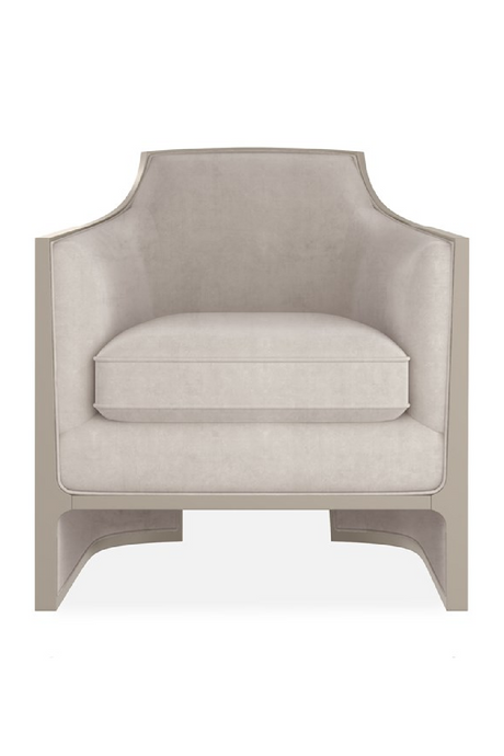 Velvet Angular Lounge Chair | Caracole The Cat's Meow | Oroa.com