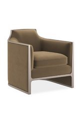 Velvet Angular Lounge Chair | Caracole The Cat's Meow | Oroa.com