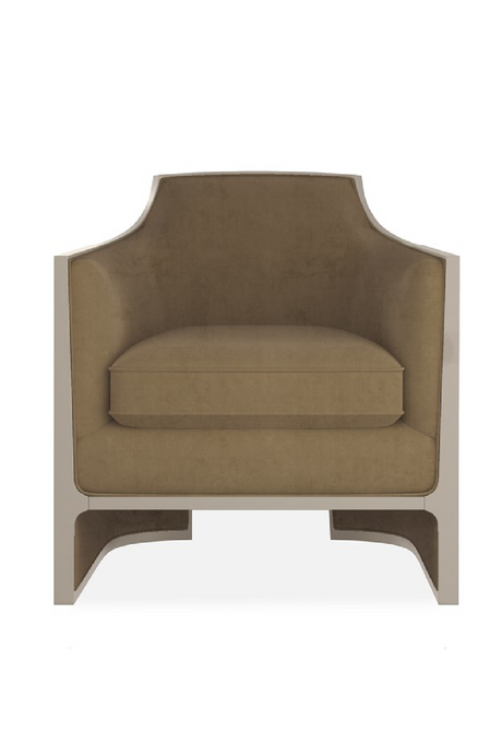 Velvet Angular Lounge Chair | Caracole The Cat's Meow | Oroa.com