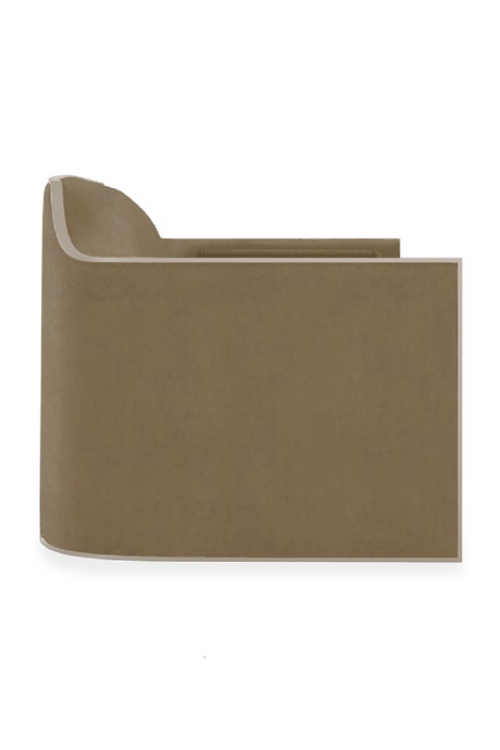 Velvet Angular Lounge Chair | Caracole The Cat's Meow | Oroa.com