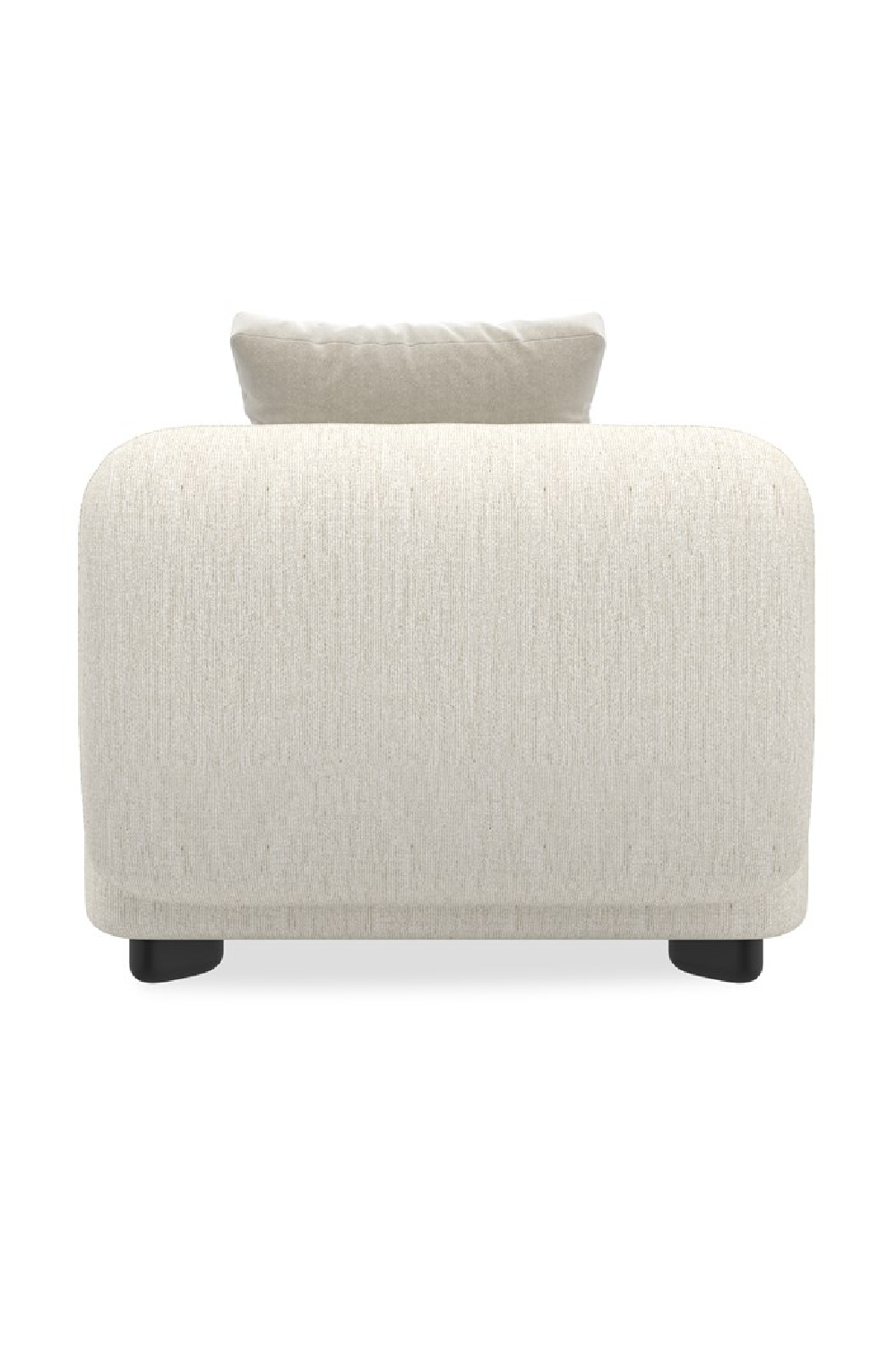 Ivory Linen Sectional Chair | Caracole Lumi | Oroa.com