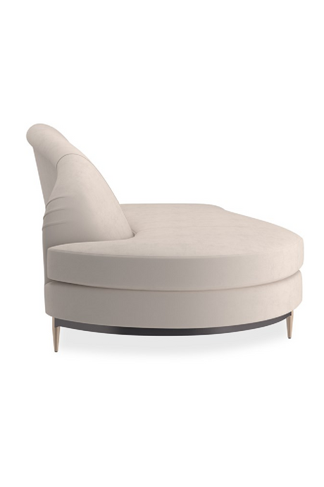Beige Velvet Sectional Sofa | Caracole Three's Company | Oroa.com