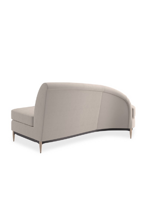 Beige Velvet Sectional Sofa | Caracole Three's Company | Oroa.com