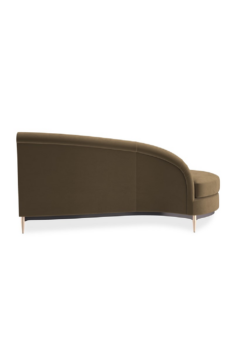 Brown Velvet Sectional Sofa | Caracole Three's Company | Oroa.com