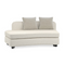 Ivory Linen Sectional Chair | Caracole Lumi | Oroa.com
