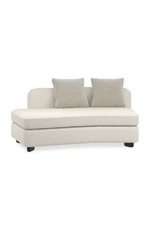 Ivory Linen Sectional Chair | Caracole Lumi | Oroa.com