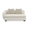 Ivory Linen Sectional Chair | Caracole Lumi | Oroa.com