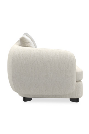 Ivory Linen Sectional Chair | Caracole Lumi | Oroa.com