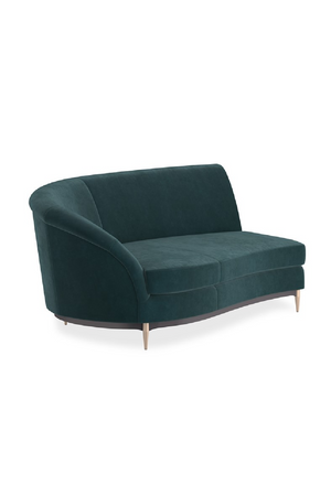 Green Velvet Sectional Sofa | Caracole Three's Company | Oroa.com