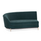 Green Velvet Sectional Sofa | Caracole Three's Company | Oroa.com