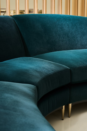 Green Velvet Sectional Sofa | Caracole Three's Company | Oroa.com