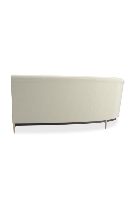 White Velvet Sectional Sofa | Caracole Three's Company | Oroa.com