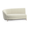 White Velvet Sectional Sofa | Caracole Three's Company | Oroa.com