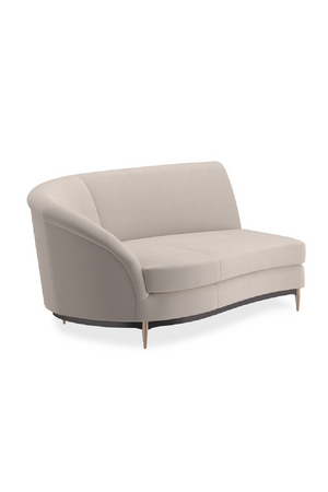 Beige Velvet Sectional Sofa | Caracole Three's Company | Oroa.com