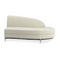 White Velvet Sectional Sofa | Caracole Three's Company | Oroa.com