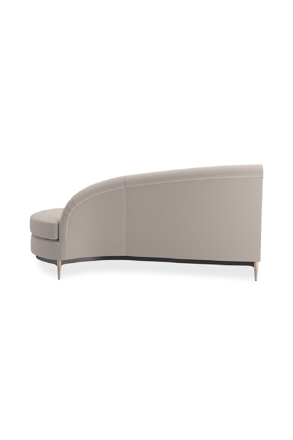 Beige Velvet Sectional Sofa | Caracole Three's Company | Oroa.com