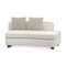 Ivory Linen Sectional Chair | Caracole Lumi | Oroa.com