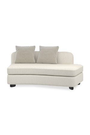 Ivory Linen Sectional Chair | Caracole Lumi | Oroa.com
