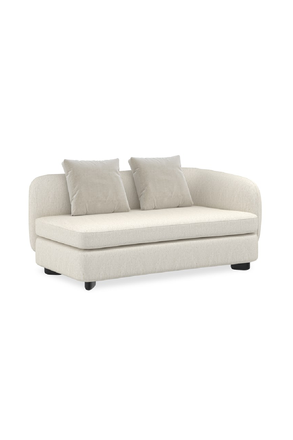 Ivory Linen Sectional Chair | Caracole Lumi | Oroa.com