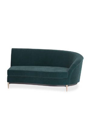 Green Velvet Sectional Sofa | Caracole Three's Company | Oroa.com