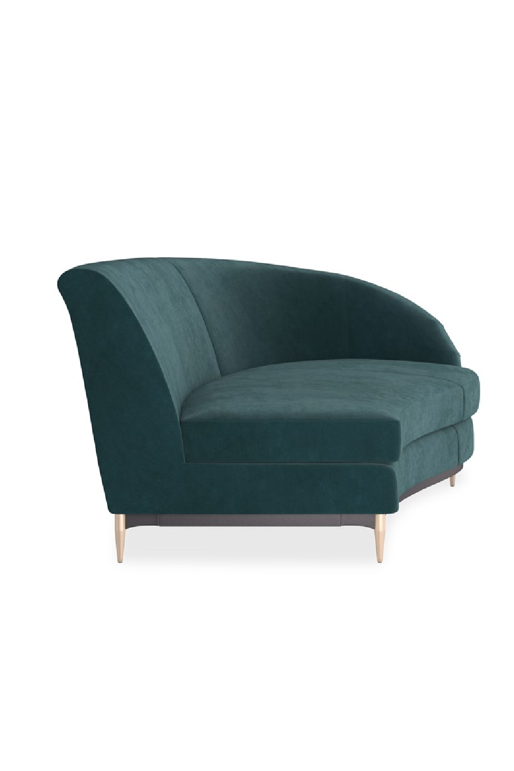 Green Velvet Sectional Sofa | Caracole Three's Company | Oroa.com