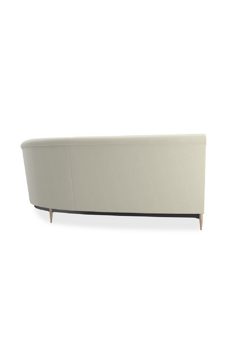 White Velvet Sectional Sofa | Caracole Three's Company | Oroa.com
