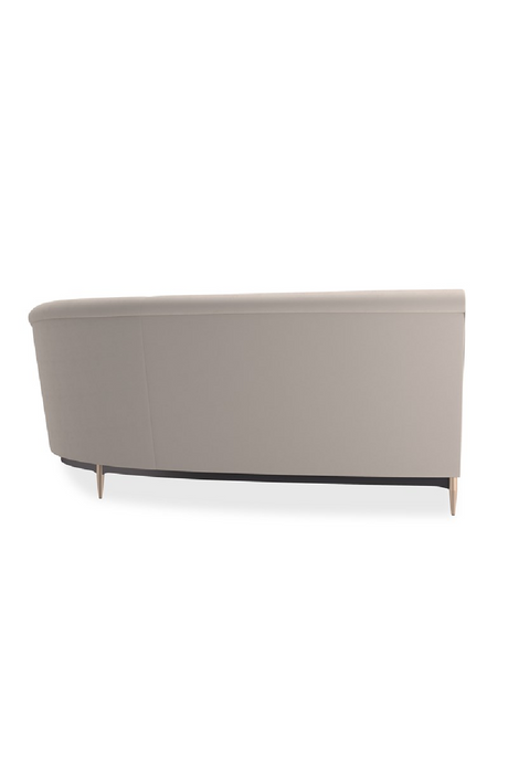 Beige Velvet Sectional Sofa | Caracole Three's Company | Oroa.com