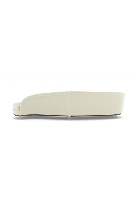 Curved 2-Piece Sectional Sofa | Caracole Three'S Company | Oroa.com